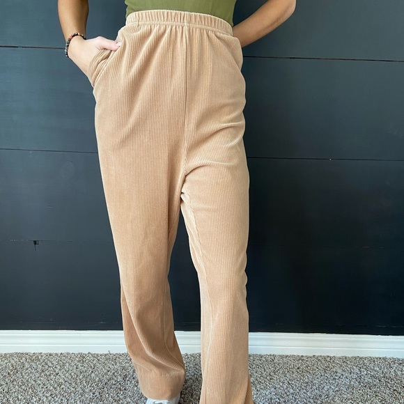 Corded tan pants. - Picture 2 of 3